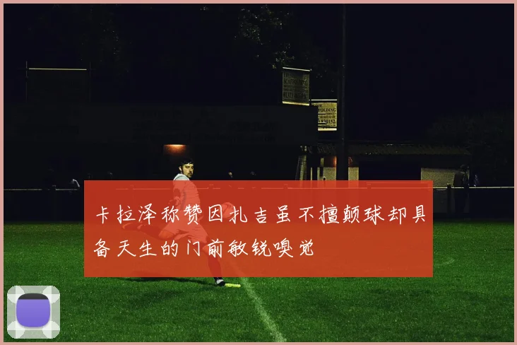 卡拉泽称赞因扎吉虽不擅颠球却具备天生的门前敏锐嗅觉